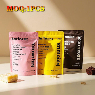 Chất liệu in tùy chỉnh có thể đóng lại mùi chống mùi Laminated Mylar Bags Colorful Stand Up Bags For Food Candy 1g 35g 7g 14g 28g 1oz
