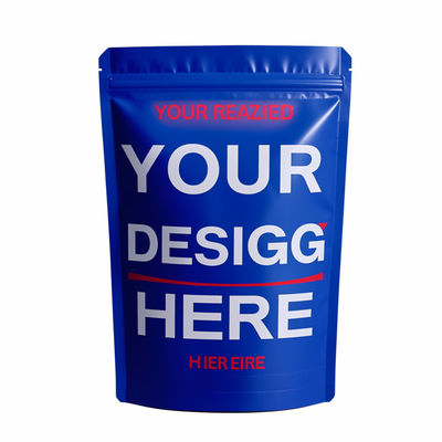 Bao bì Mylar tùy chỉnh 3.5g - Bao bì đứng bằng nhựa nhôm có khóa để đóng gói bánh quy chống mùi và chống trẻ em