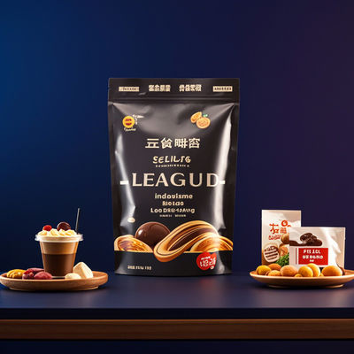 Bao bì hợp chất chất lượng thực phẩm Thẻ đóng gói tùy chỉnh chống ẩm & chống rò rỉ in Vật liệu đa lớp cho đồ ăn nhẹ / cà phê / thực phẩm khô