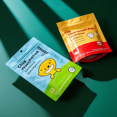 Túi khóa chống trẻ em Bao bì hợp chất nhựa hạng nặng Kích thước tùy chỉnh & Thiết kế chống giả mạo