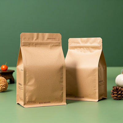 Premium tám mặt niêm phong túi đáy phẳng FDA-Chứng nhận tùy chỉnh in & chống ẩm cho thực phẩm & bán lẻ 50g-2000g Capacity