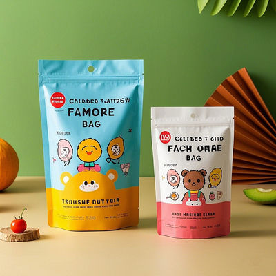 Budget-Friendly Custom Child Resistant Mylar Bags Multi-Layer Barrier For Snacks Wholesale