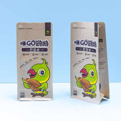 Thức ăn vẹt hữu cơ trong túi 8 mặt có thể đóng lại BPA miễn phí đồ ăn nhẹ cho Macaws & Cockatoos Thức ăn giàu chất dinh dưỡng