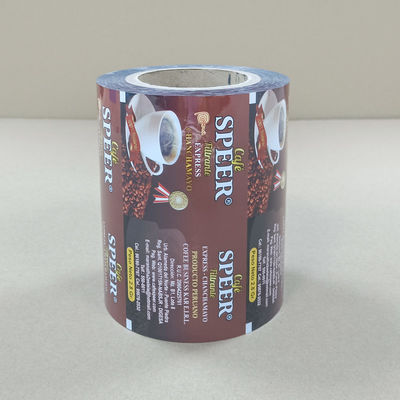 Bộ phim cuộn cà phê cao cấp - 7 inch chiều rộng, 2 MIL độ dày. Bao bì giấy kim loại cho hạt cà phê.