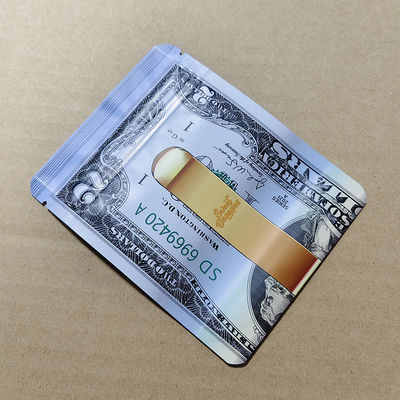 Custom Dollar-print Childproof Bags Astm Iso-certified & Recyclable Pet / al / pe Laminates