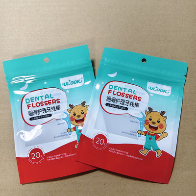 Ba mặt niêm phong Zipper Floss Bag chống rò rỉ Bao bì chất lượng thực phẩm Kích thước tùy chỉnh / in FDA / SGS Chứng nhận vật liệu tổng hợp đa lớp