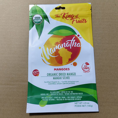OEM 8 mặt chân không niêm phong Mango Dried Snack Bags ISO9001 được chứng nhận & Aseptic Filling tương thích