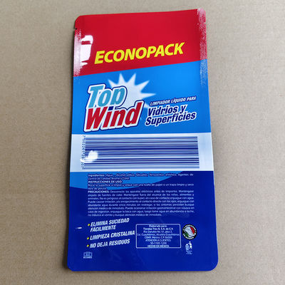 Túi đứng 8 mặt được niêm phong tùy chỉnh cho chất tẩy rửa kính Vật liệu BOPP / PE phù hợp với FDA