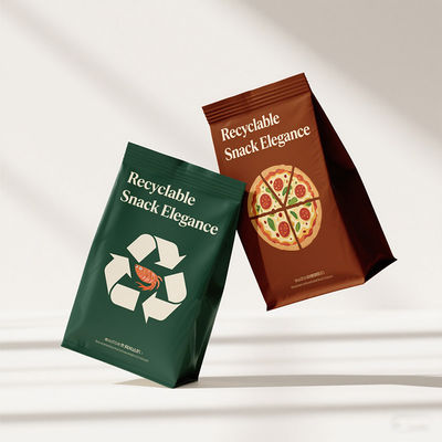 Túi đóng gói thân thiện với môi trường 8 mặt niêm phong bán buôn, có thể tái chế, kích thước tùy chỉnh