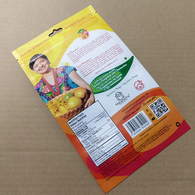 Túi xoài đứng tự niêm phong có khóa kéo IPX4 Chống ẩm 500+ lần đóng lại