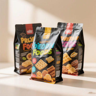 Túi Mylar Đứng Có Khóa Kéo Niêm Phong Lại | Giải Pháp Trưng Bày Trên Kệ Sẵn Sàng Bán Lẻ