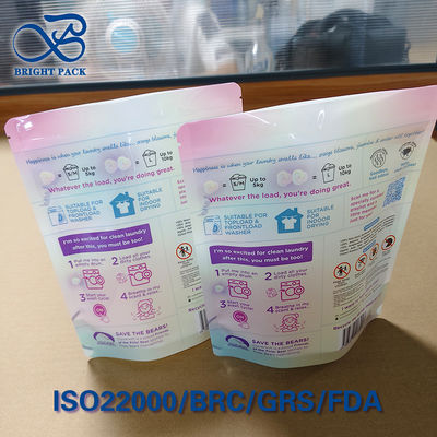 Túi đóng gói viên giặt 4 trong 1 (4-in-1) với ba lớp niêm phong - In ấn tùy chỉnh & Chống ẩm