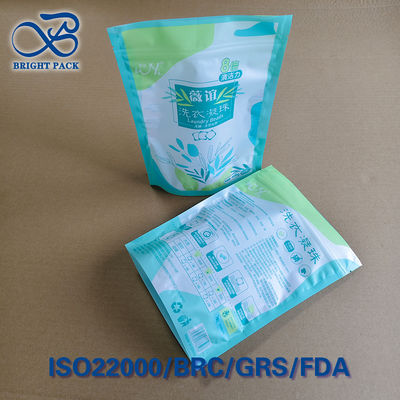 Thùng ba niêm phong đứng cho túi giặt - Niêm phong có thể đóng lại & cửa sổ rõ ràng