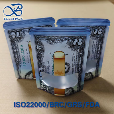 Túi chống trẻ em có in hình đô la Mỹ tùy chỉnh, niêm phong 3 mặt - Đã được chứng nhận ASTM