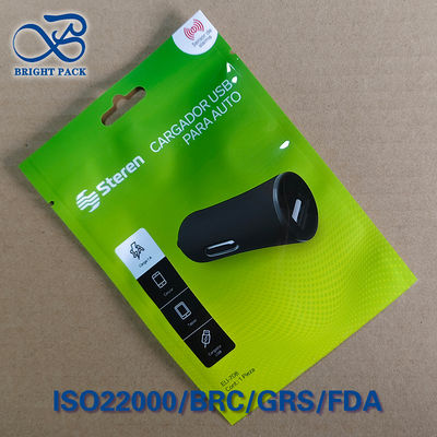 Bao bì bộ sạc xe ô tô hai USB PET / PE cao rào