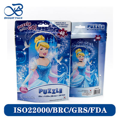 In ấn đầy màu sắc Vật liệu tùy chỉnh Túi khóa kéo đứng có thể đóng lại để đóng gói đồ chơi Bán hàng trực tiếp từ nhà máy.