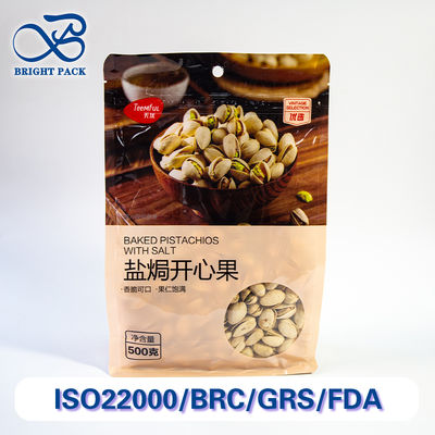 Túi niêm phong tám mặt đạt chuẩn thực phẩm với cửa sổ trong suốt, lý tưởng để đóng gói đồ ăn nhẹ và các loại hạt. Giảm giá cho đơn hàng số lượng lớn.