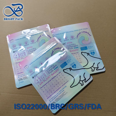 Túi giặt 4 trong 1 có thể tái chế tùy chỉnh in ống đồng 10 màu