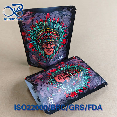 Túi chống trẻ em in ống đồng mũ đội đầu trưởng tộc, rào cản O₂ <0.5cc/ngày, màng ghép 8 lớp