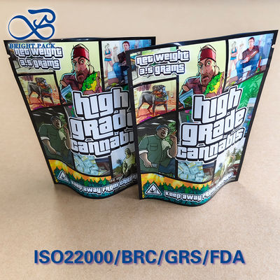 GTA Tribal Print Child-Resistant Bag ISO 8317 Push-Twist Lock ≤0.3mm Độ chính xác khắc