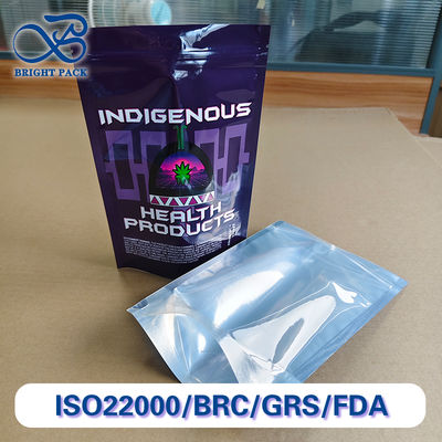Túi Đựng Dạng Đứng In Ấn Tùy Chỉnh Cấp Dược Phẩm Dùng Cho Đóng Gói Dược Phẩm Với Mặt Sau Trong Suốt Được Thiết Kế.
