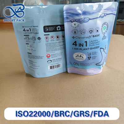 Túi đựng bột giặt dạng viên Pantone màu tiêu chuẩn, dạng đứng, có khả năng chống ẩm và chống rò rỉ.