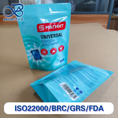 Chất chống rò rỉ Thùng đứng cho túi giặt Bao bì độ dày tùy chỉnh Với khóa khóa an toàn cho trẻ em.