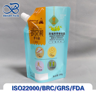 Túi vòi bơm cấp thực phẩm có thể tùy chỉnh phù hợp với nước sốt, nước trái cây, sữa chua và bao bì thực phẩm lỏng.