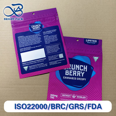 Túi Khóa Kéo Chống Trẻ Em Đạt Chứng Nhận CR Cao Cấp Có Thể Tùy Chỉnh In Ấn Bền và Có Thể Đóng Lại