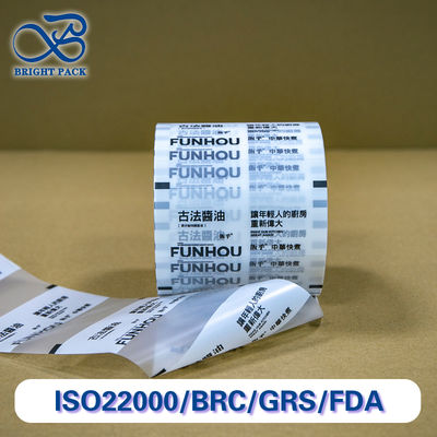 Phim đóng gói nước sốt chống rò rỉ với bề mặt đông lạnh có thể tùy chỉnh trong suốt