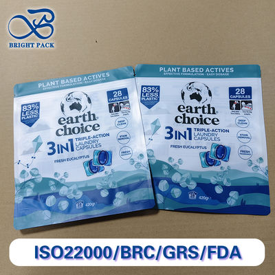Các túi đóng gói chất tẩy rửa có thể tùy chỉnh PE thiết kế nhiều lớp chống ẩm & chống rò rỉ SGS được chứng nhận cho các đơn đặt hàng hàng loạt toàn cầu