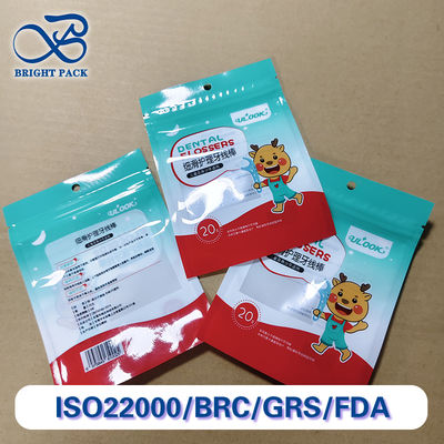 Túi đựng tăm chỉ nha khoa thân thiện với môi trường, 1000ml, bao bì trong suốt PET/PE