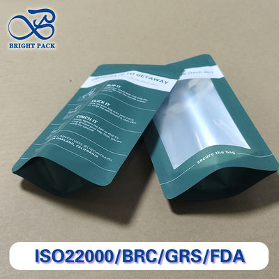 túi đóng gói thực phẩm đứng lên PE với cửa sổ 10cm-50cm chiều rộng