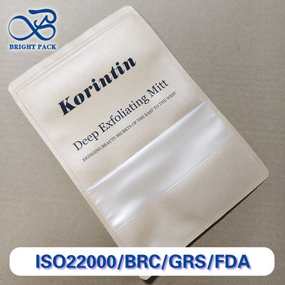 Kraft Paper Window Bag Multi-Layer Composite Packaging Thực phẩm / Cà phê / Hạt được chứng nhận FDA / SGS Kích thước tùy chỉnh & In thân thiện với môi trường bền