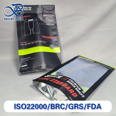 Túi đứng cao có zip có thể sử dụng nhiều lần cho quần áo