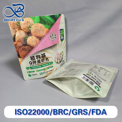 Chiếc túi đứng đứng được chứng nhận chất lượng thực phẩm