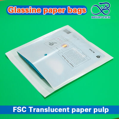 Túi giấy Glassine 100% phân hủy sinh học, trong suốt cao, có thể tùy chỉnh cho bao bì thân thiện với môi trường