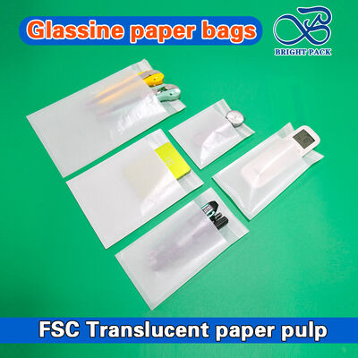 Túi giấy Glassine Tái chế Thân thiện với Môi trường In theo yêu cầu Bán buôn cho Bao bì Bền vững
