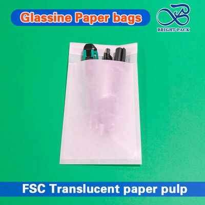 Túi giấy Glassine Thân thiện với Môi trường có lỗ tròn nhỏ để đóng gói áo phông và độ dày tùy chỉnh