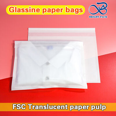 40g túi giấy thủy tinh tự dán phân hủy sinh học để đóng gói quần áo
