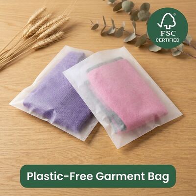 Green Luxury Eco Friendly Glassine Envelope Apparel Zero Plastic Clothing EU Directive Garment Bag OEM cho người được chứng nhận