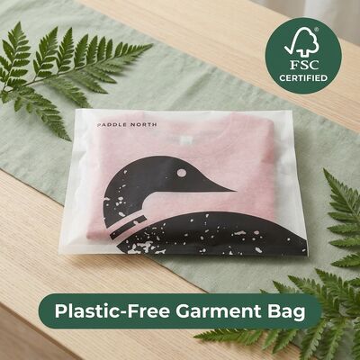 Bền vững cho túi thủy tinh được chứng nhận Carbon trung tính quần áo sang trọng Bao bì Ác Designer quần áo EU Custom OEM Digital Fur