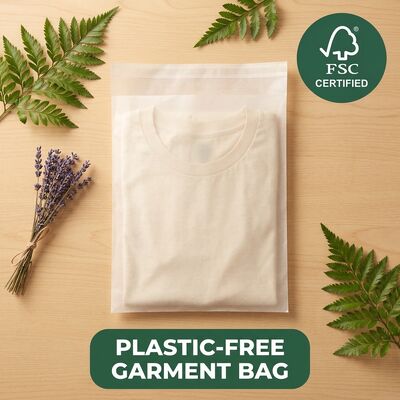 Túi thủy tinh có ý thức sinh thái sang trọng May mặc Bao bì màu xanh lá cây Trang phục không bằng nhựa Trang phục sinh thái Túi đựng quần áo sinh thái Có thể phân hủy sinh học Có thể tái chế EU