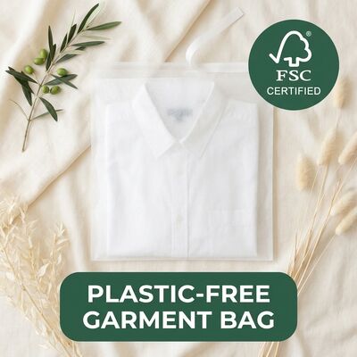 Túi thủy tinh trong suốt 40gsm cho quần áo Bao bì quần áo trong suốt Eco quần áo túi cho tái chế được chứng nhận Biodegradable