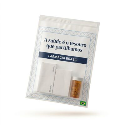 Bao bì dược phẩm sang trọng xuyên suốt Bảng ngăn giấy thủy tinh túi y tế tái chế bao bì dược phẩm OEM cho chứng nhận