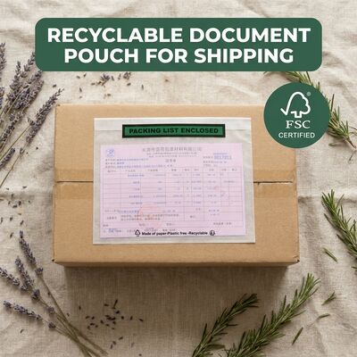 Danh sách đóng gói phân hủy sinh học phong bì giấy phân hủy tài liệu giấy kèm theo nhãn tự dán vận chuyển túi