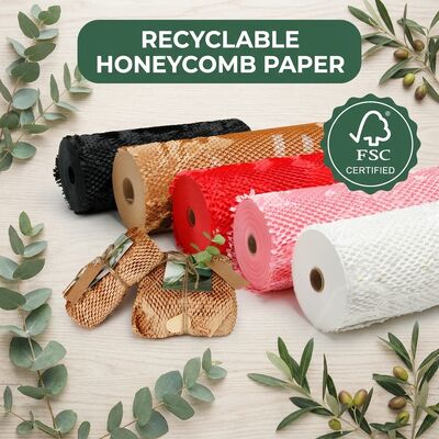 Giấy Kraft tổ ong có thể tái chế thân thiện với môi trường để đóng gói quà tặng và đệm giao hàng